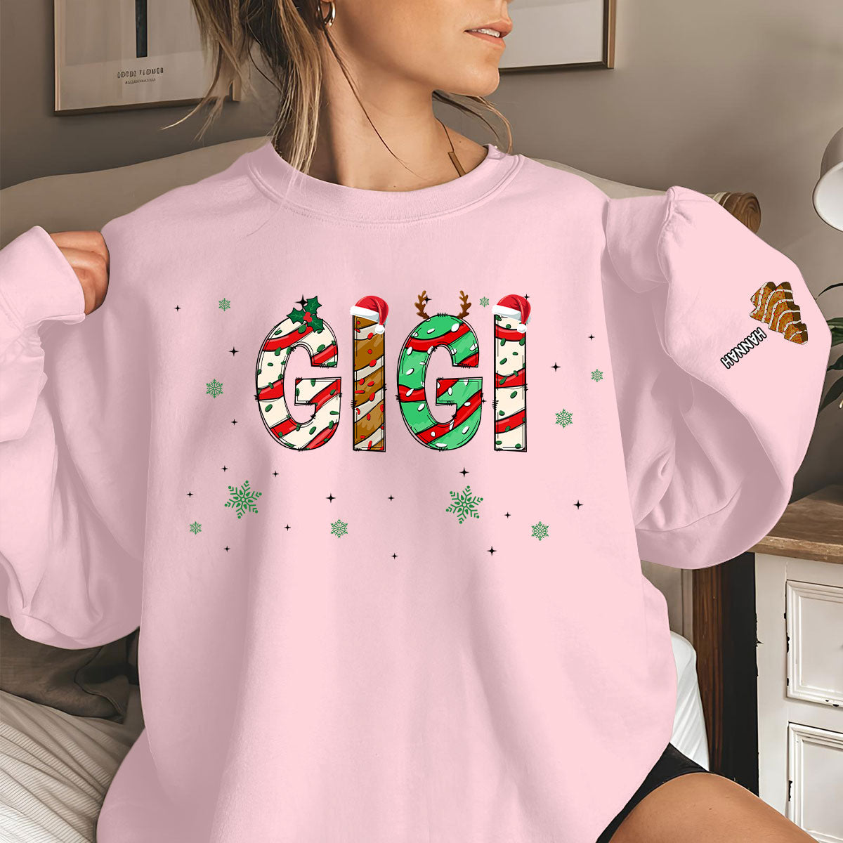 Grandma Christmas Tree Cake - Personalized Sweatshirt