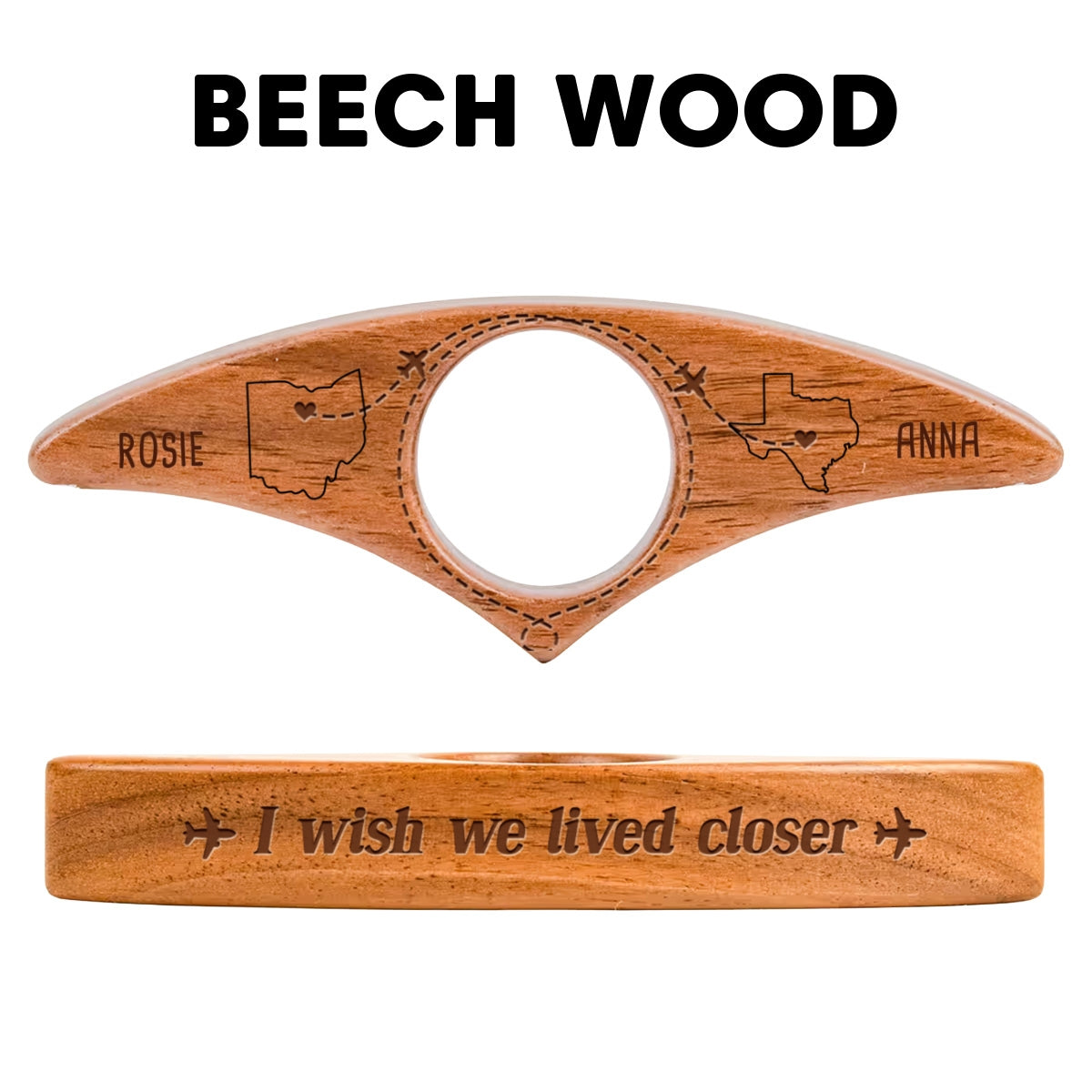 Wish We Lived Closer - Personalized Book Page Holder