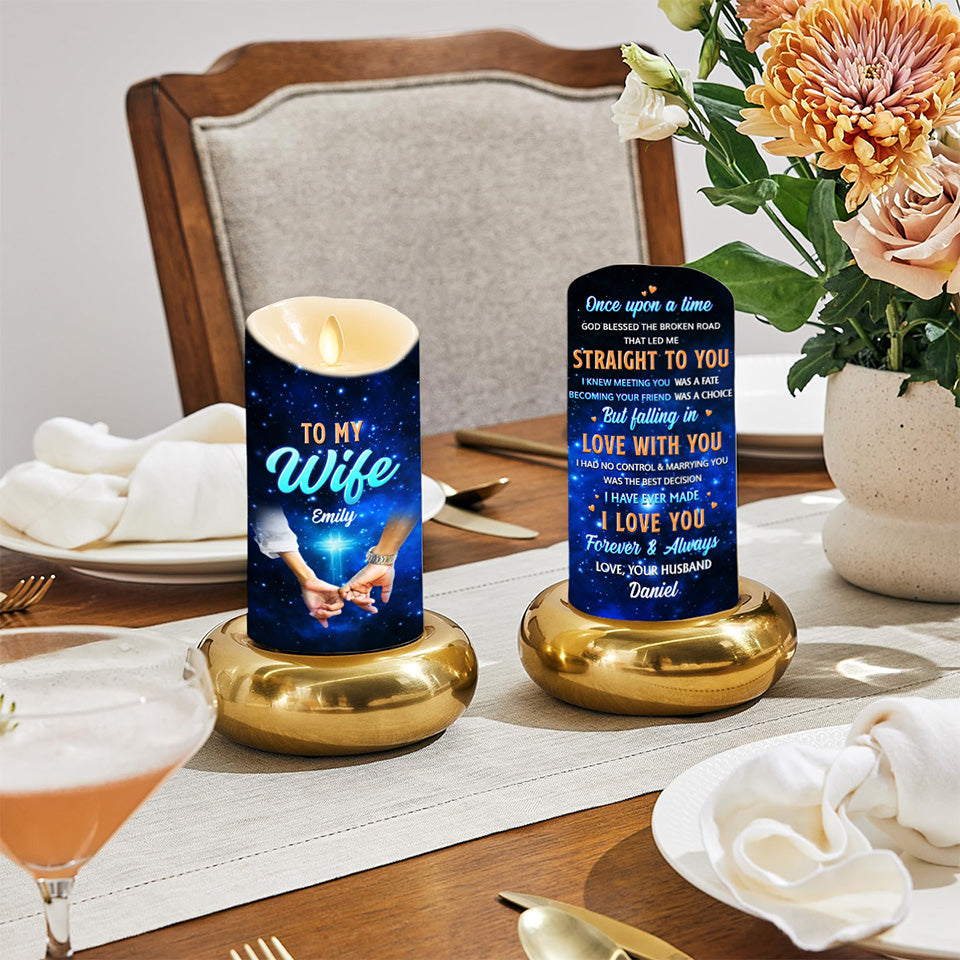 Once Upon A Time - Personalized LED Candle