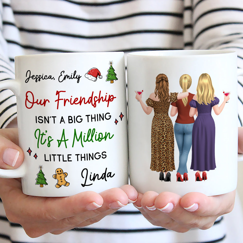 Custom Best Friend, Christmas & Birthday Friendship Keepsake Gift • Together We Create Little Magic - Personalized Coffee Mug