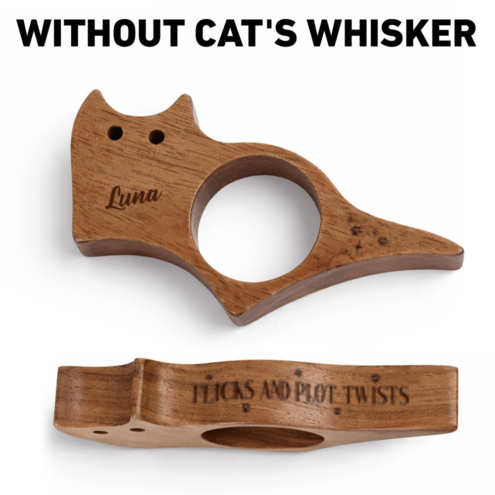 Custom Christmas Birthday Bookish Gifts For Book Lovers & Cat Lovers • Flicks And Plot Twists - Personalized Cat Book Page Holder