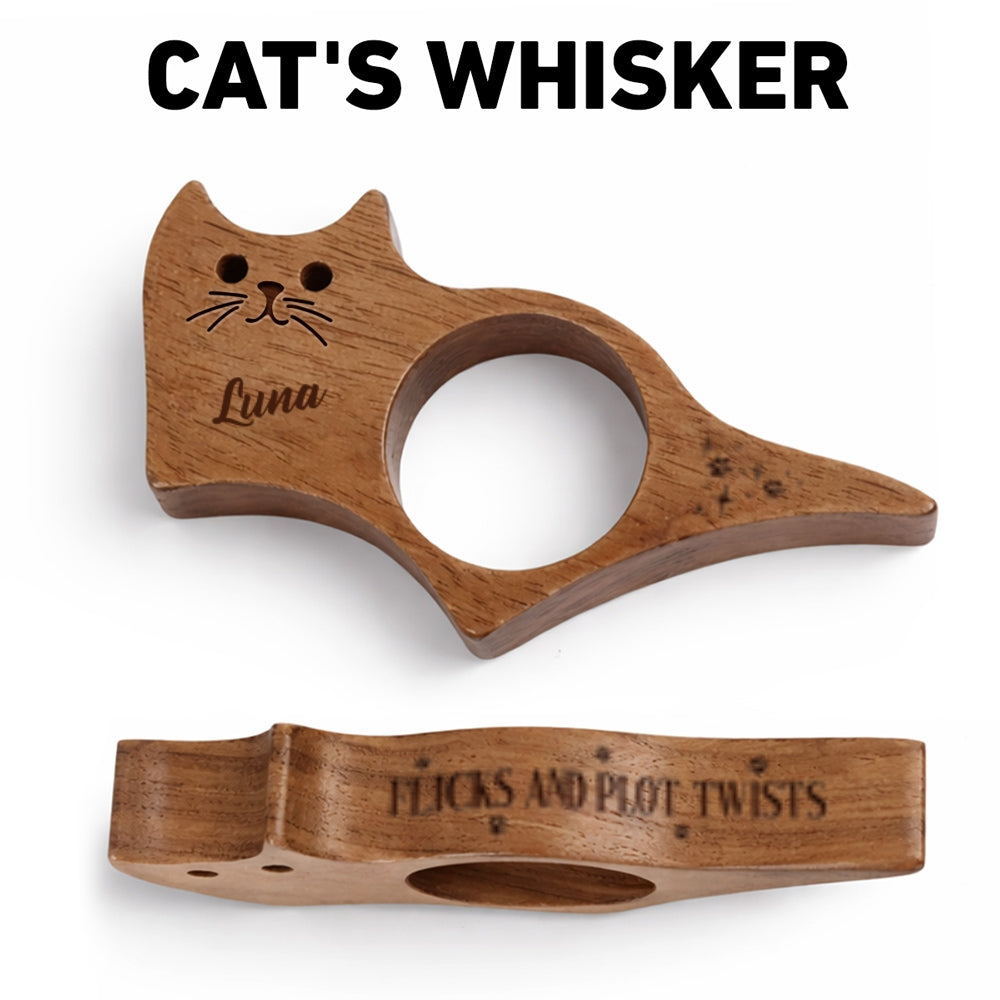 Custom Christmas Birthday Bookish Gifts For Book Lovers & Cat Lovers • Flicks And Plot Twists - Personalized Cat Book Page Holder