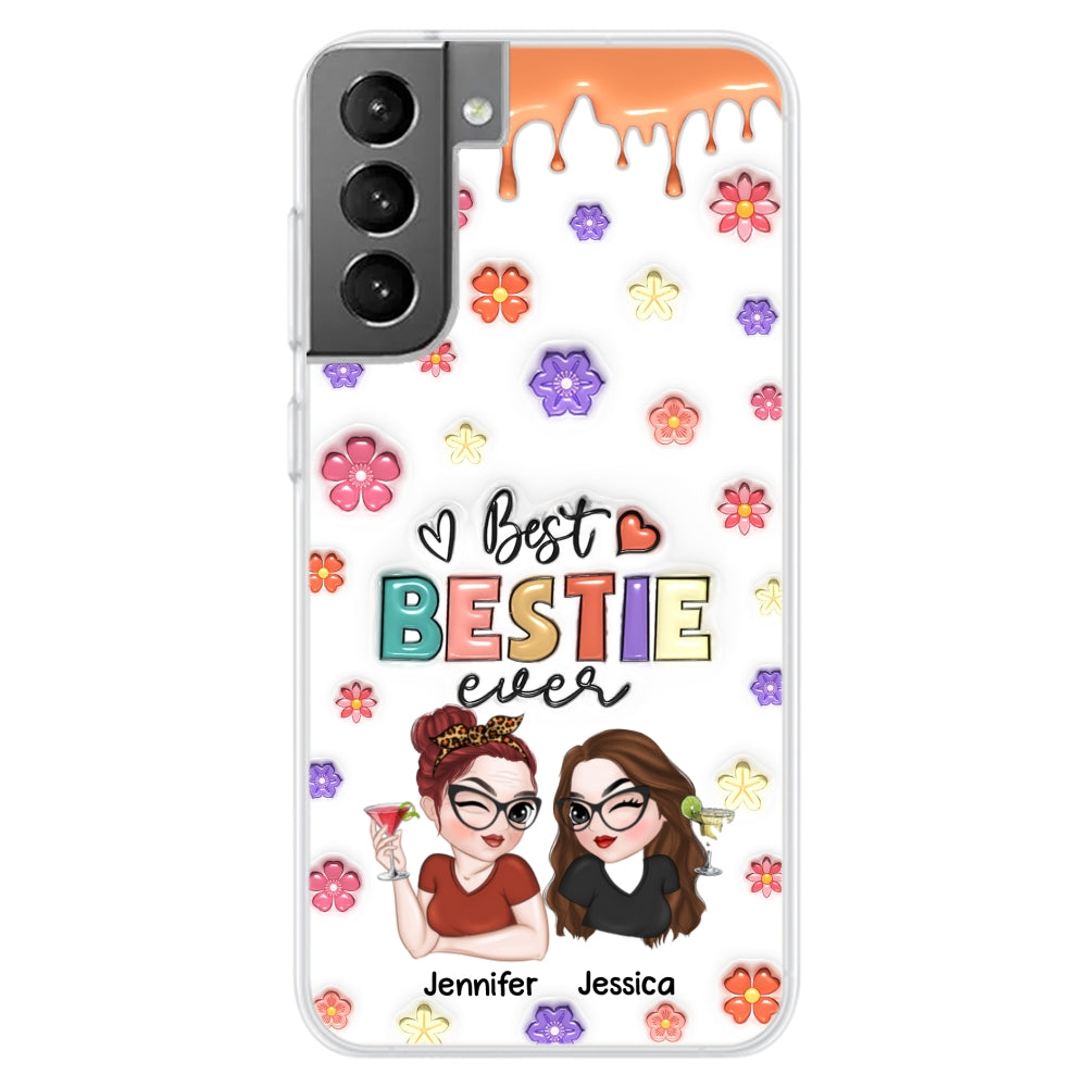 Best Bestie Ever - Personalized 3D Inflated Effect Phone Case