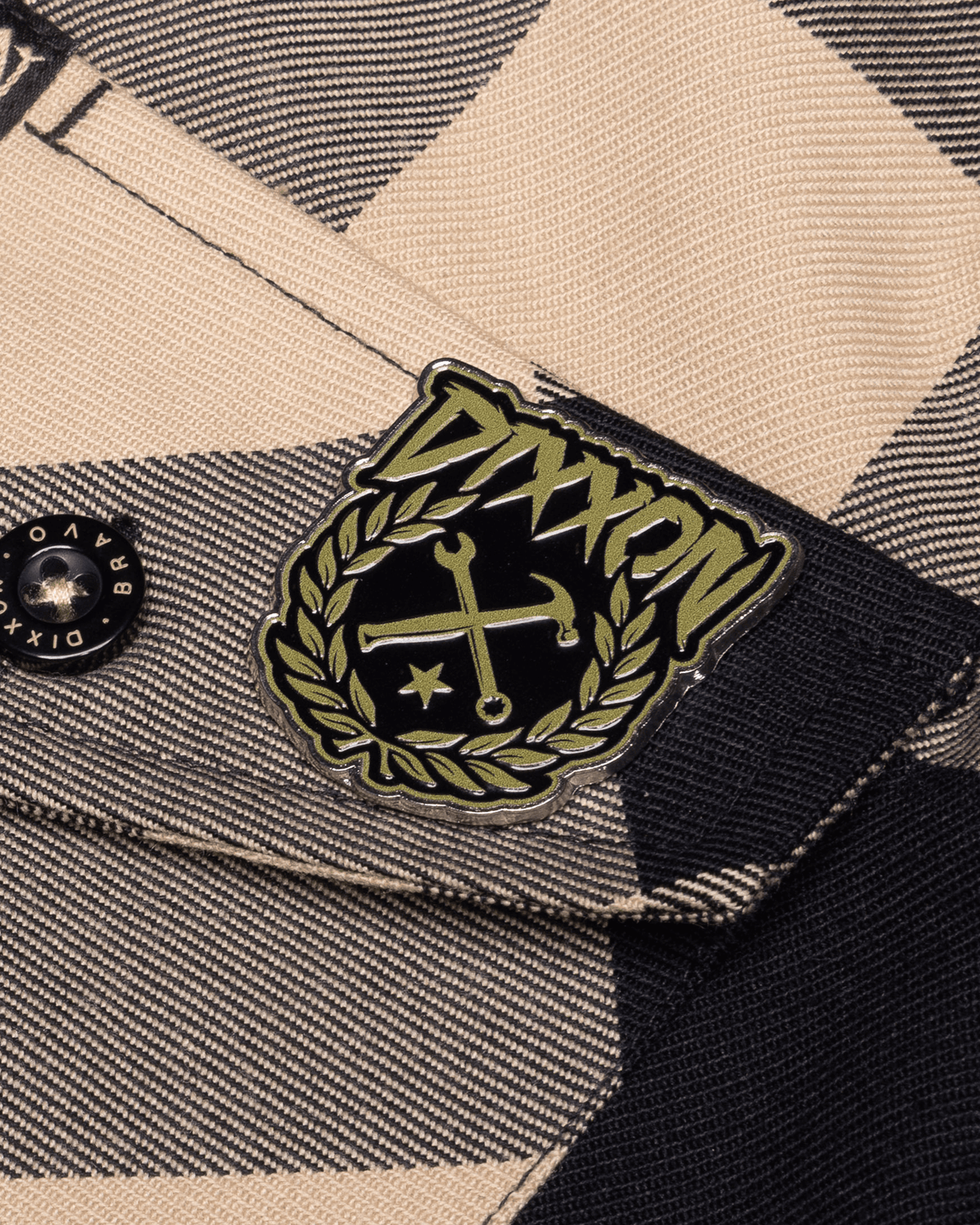 Party Hammer Enamel Pin - Gold & Black