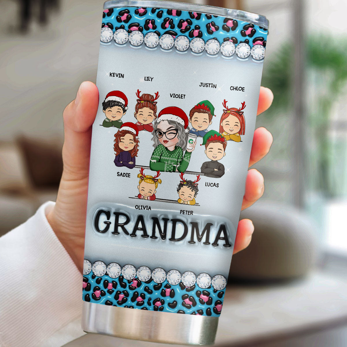 Custom Christmas Birthday Gifts For Grandma • I Am A Professional Grandma - Personalized 3D Inflated Effect Tumbler