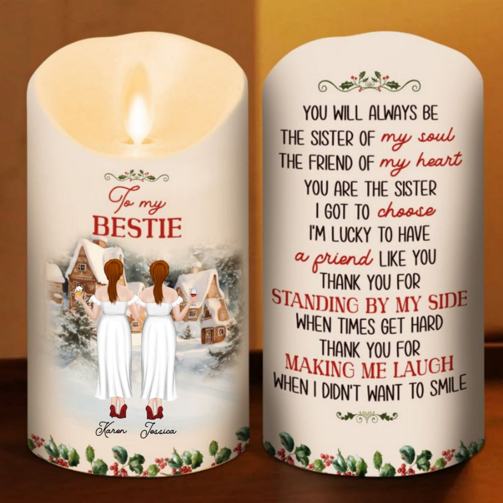 Christmas Cozy Crew - Personalized LED Candle