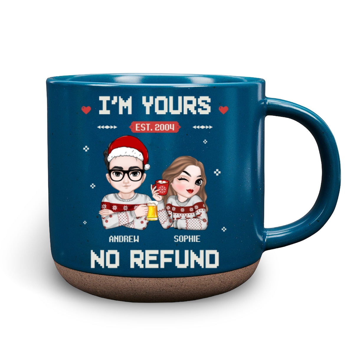 Custom Anniversary Keepsake Gifts For Couple • I Am Yours - Personalized Pottery Mug