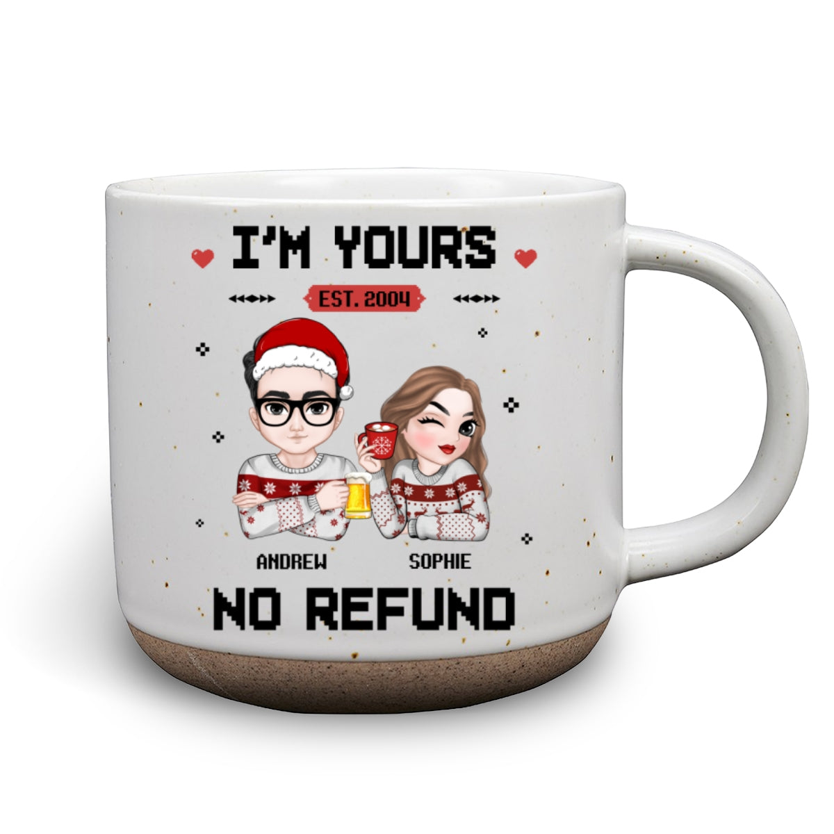 Custom Anniversary Keepsake Gifts For Couple • I Am Yours - Personalized Pottery Mug