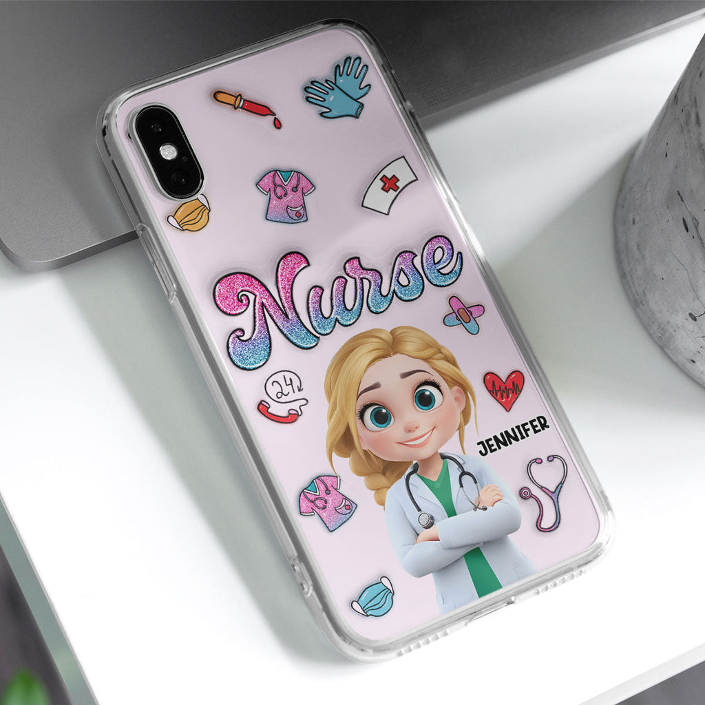 Proud To Nurse Life - Personalized 3D Inflated Effect Phone Case
