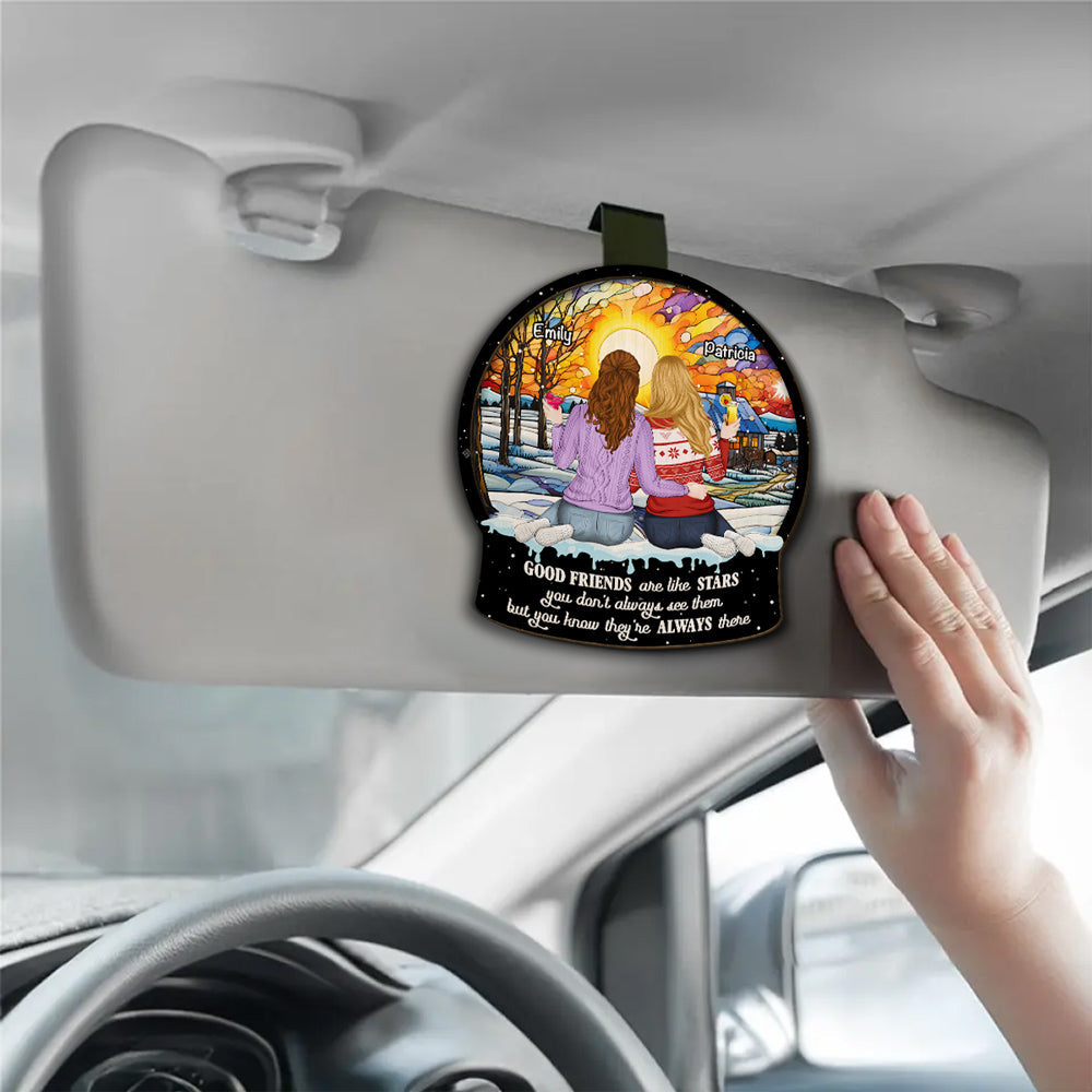 Friends Like Stars - Personalized Car Visor Clip