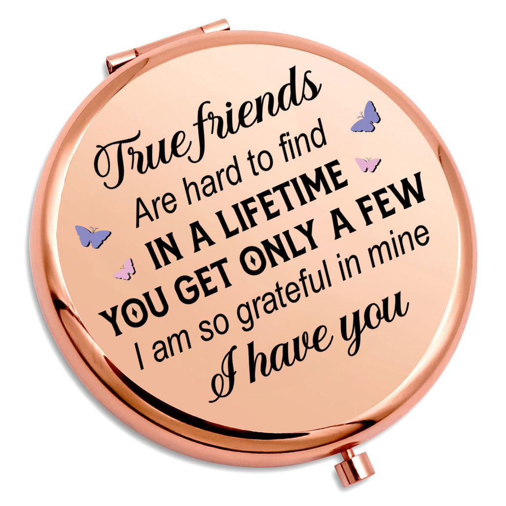 True Friends - Personalized Compact Mirror