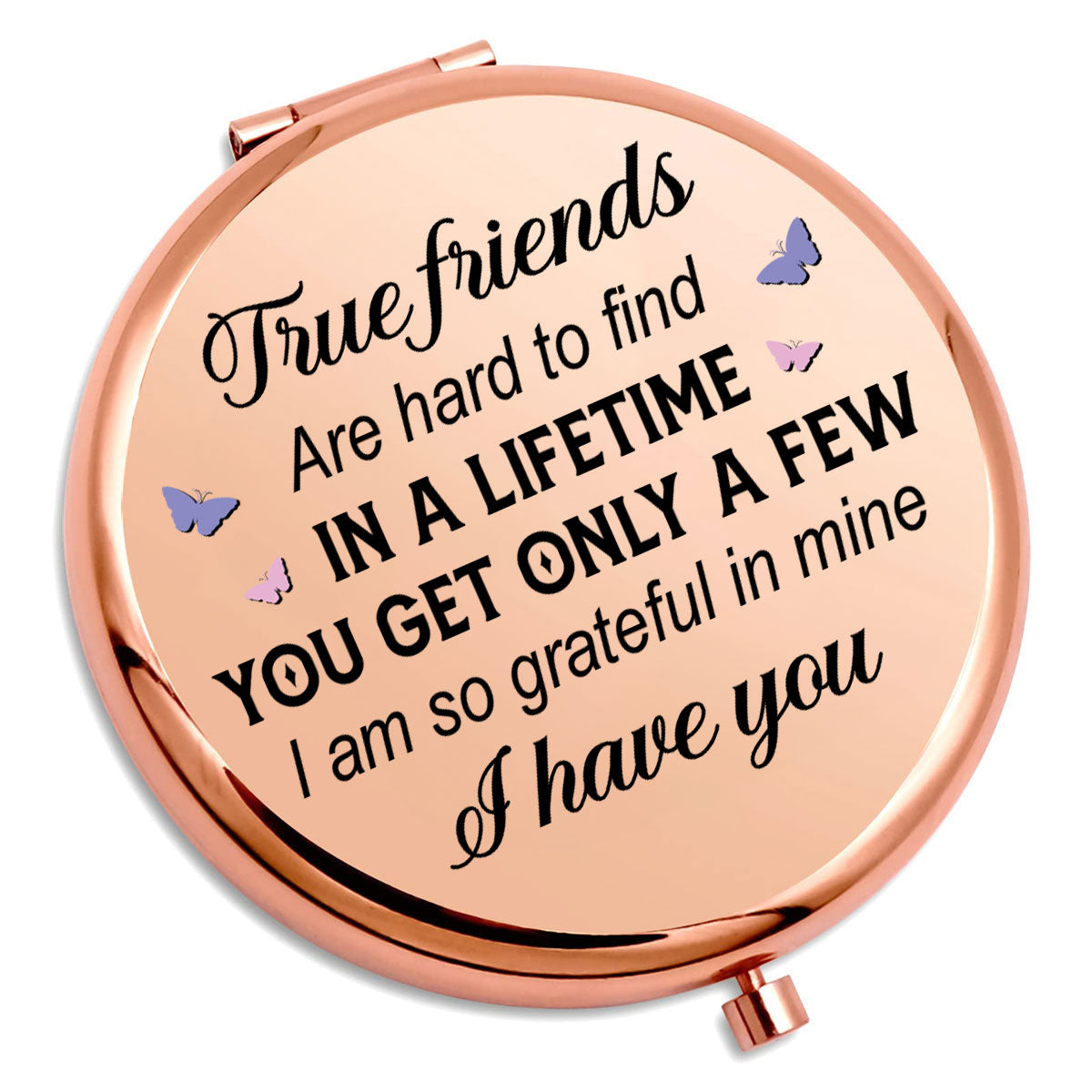 True Friends - Personalized Compact Mirror