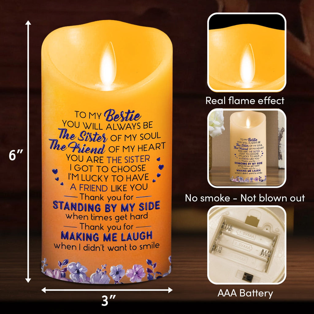 Sister Of My Soul - Personalized LED Candle