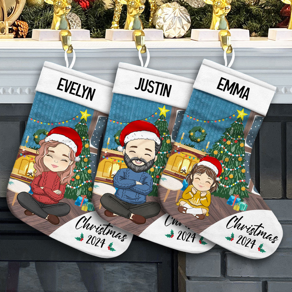 Custom Family Christmas Gifts, for Family Members, Holiday Decor • Family Christmas 2024 - Personalized Christmas Stocking