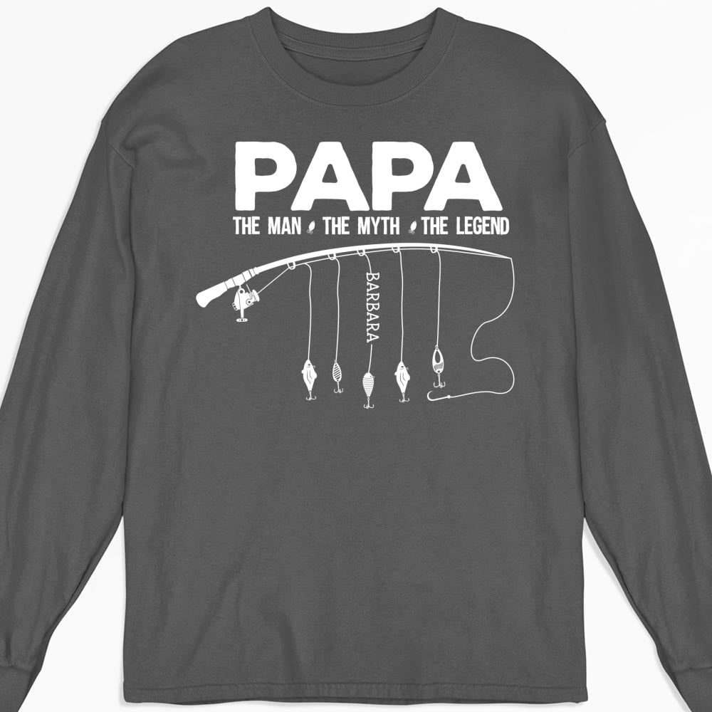Custom Father's Day, Special Gift for Dad & Grandpa • The Fishing Legend - Personalized Shirt
