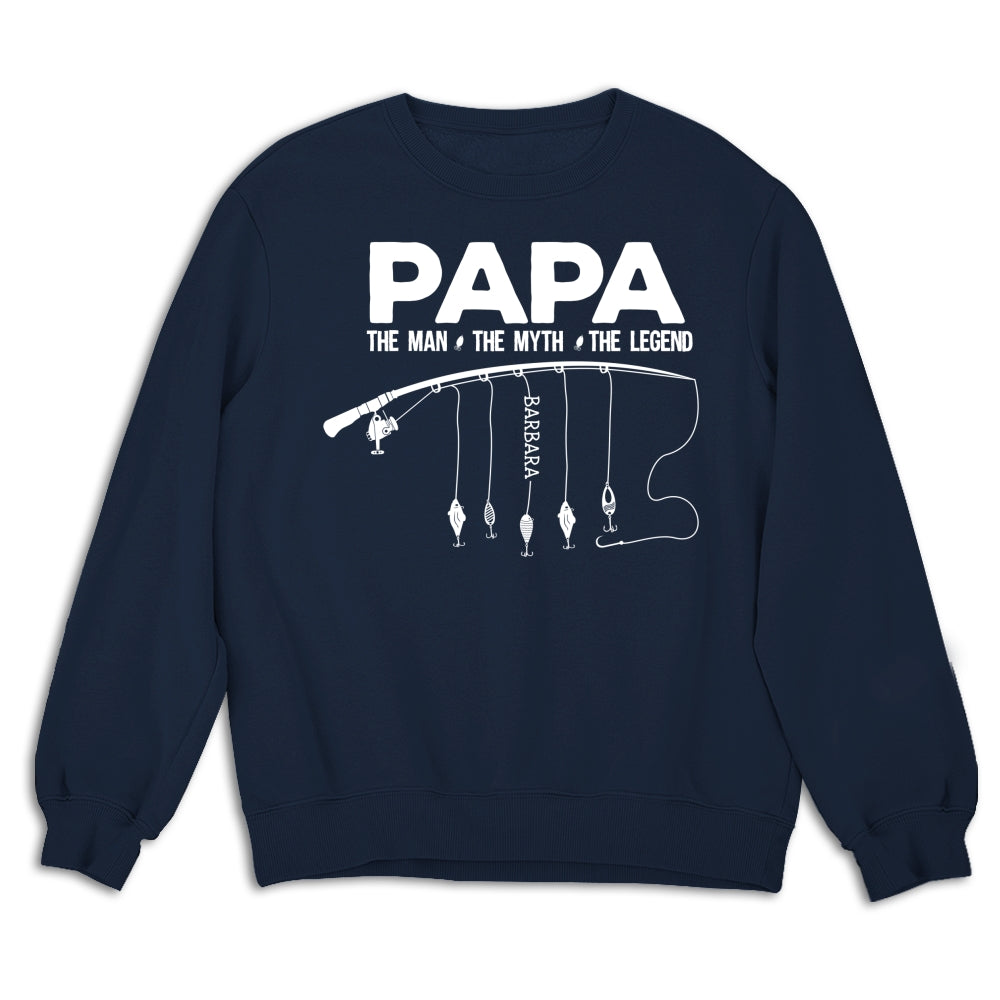 Custom Father's Day, Special Gift for Dad & Grandpa • The Fishing Legend - Personalized Shirt