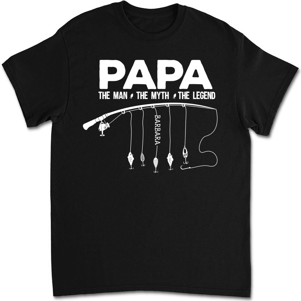 Custom Father's Day, Special Gift for Dad & Grandpa • The Fishing Legend - Personalized Shirt