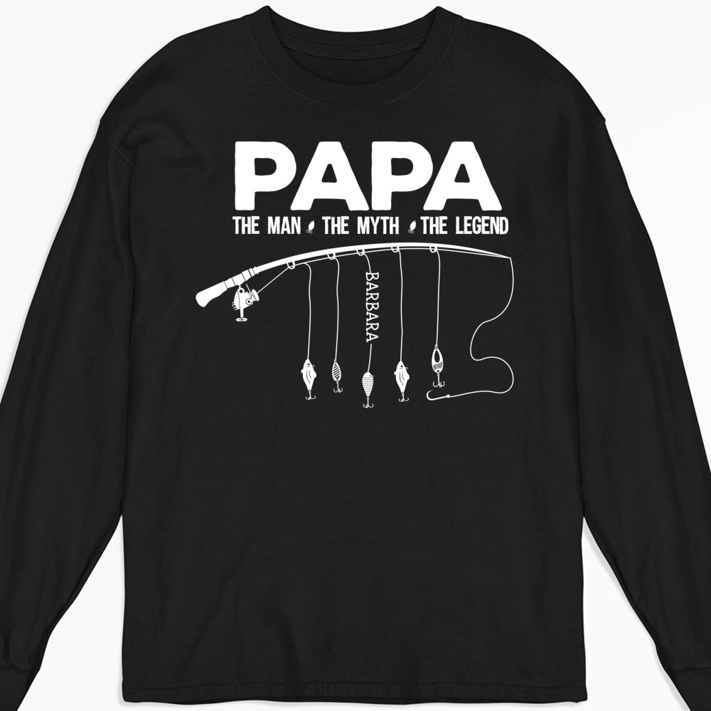 Custom Father's Day, Special Gift for Dad & Grandpa • The Fishing Legend - Personalized Shirt