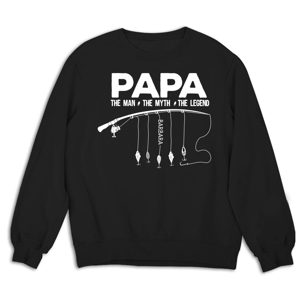 Custom Father's Day, Special Gift for Dad & Grandpa • The Fishing Legend - Personalized Shirt