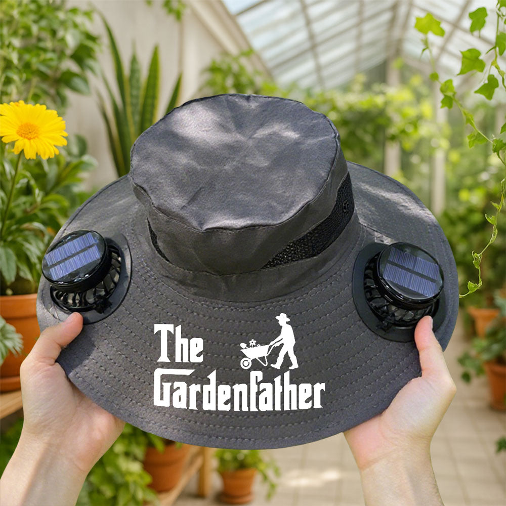 The Gardenfather - Personalized Solar Fan Hat