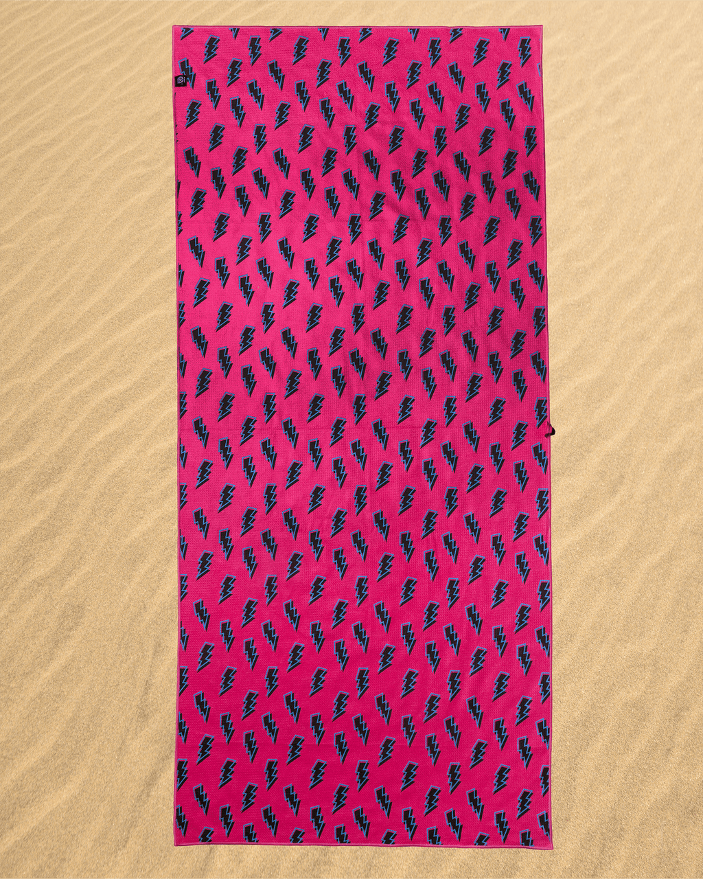Pink Bolt Quick Dry Beach Towel