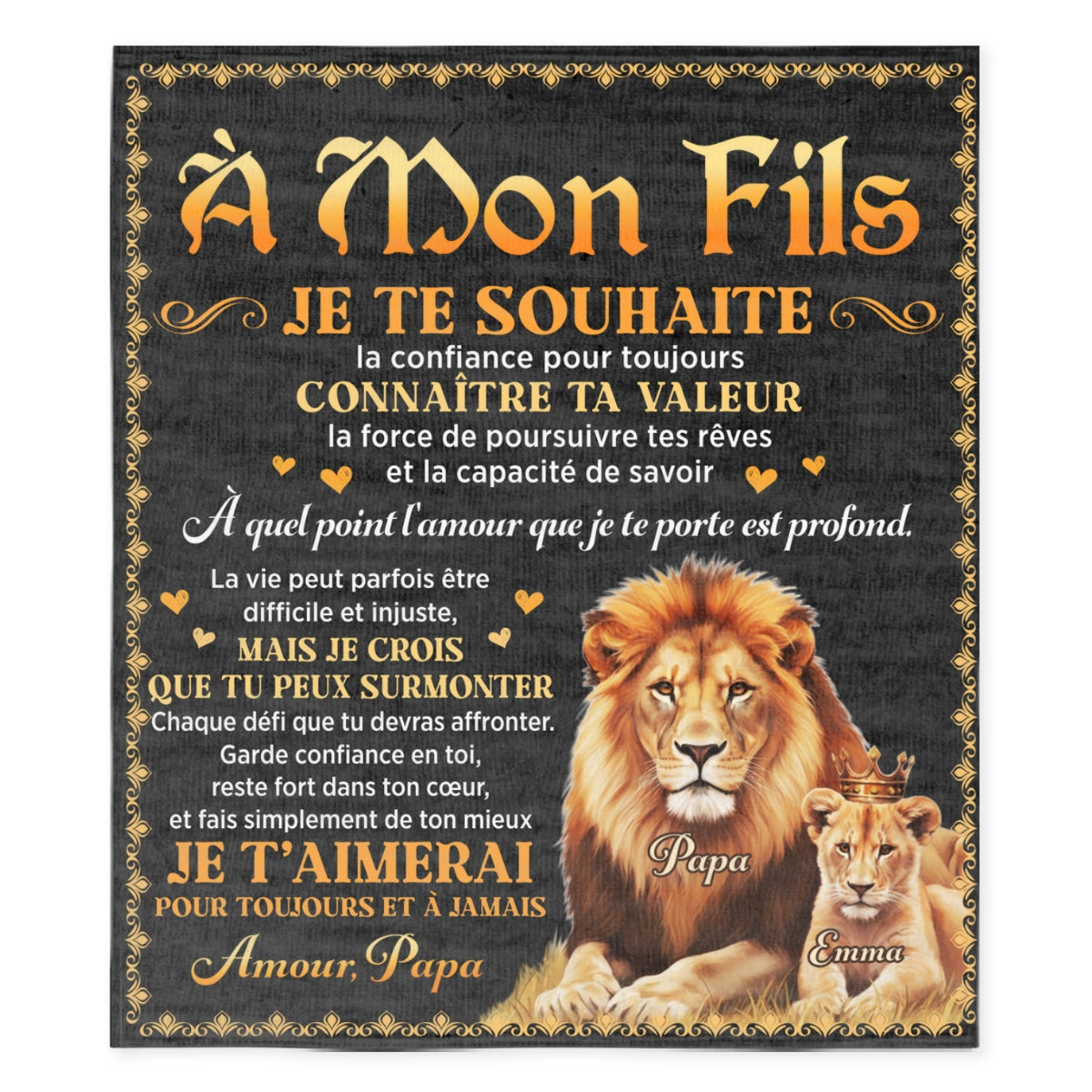 Fais Simplement De Ton Mieux – Couverture Polaire Personnalisée