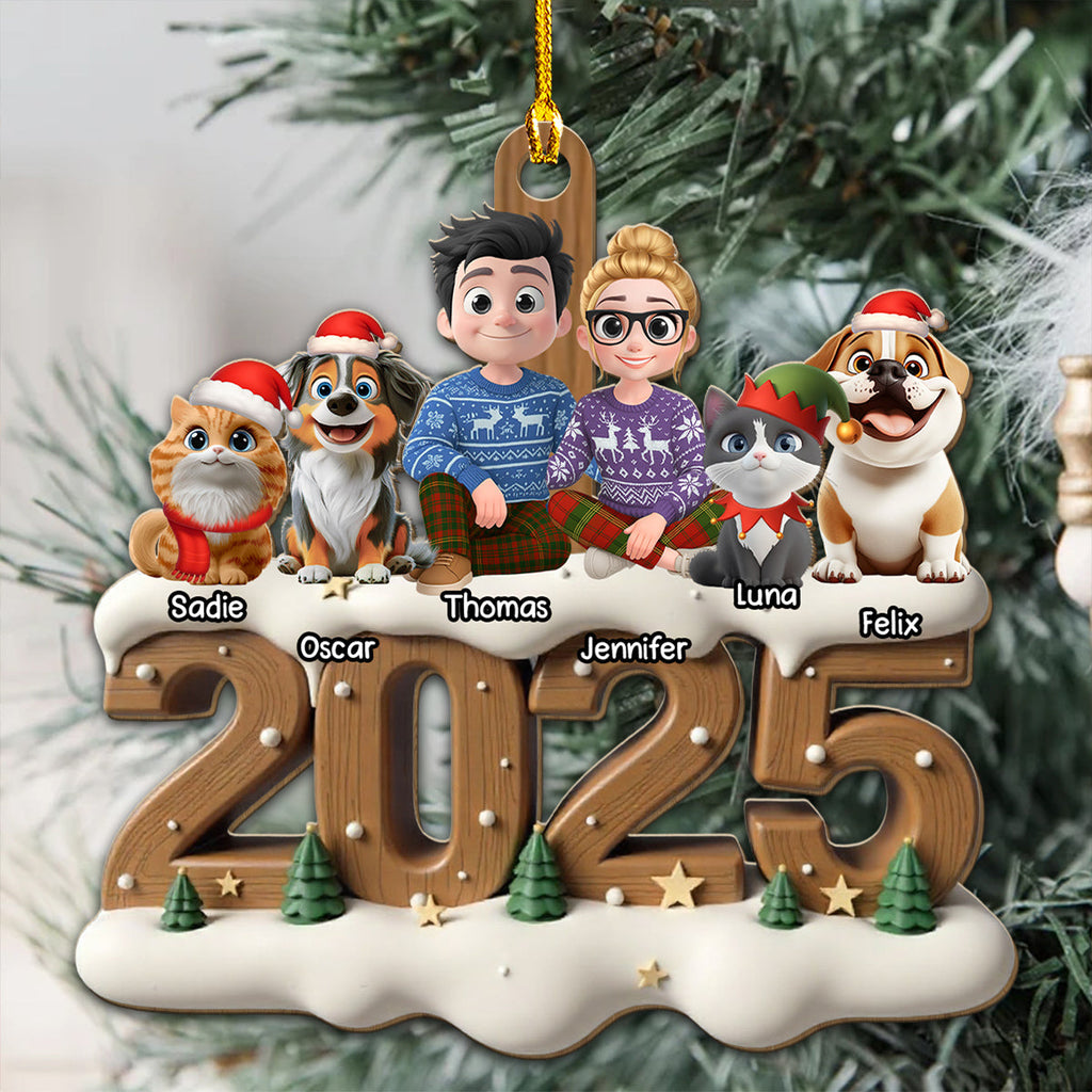 Custom Keepsake Christmas Ornament •  From This Year Fur Ver - Personalized 3D Effect Wood Ornament