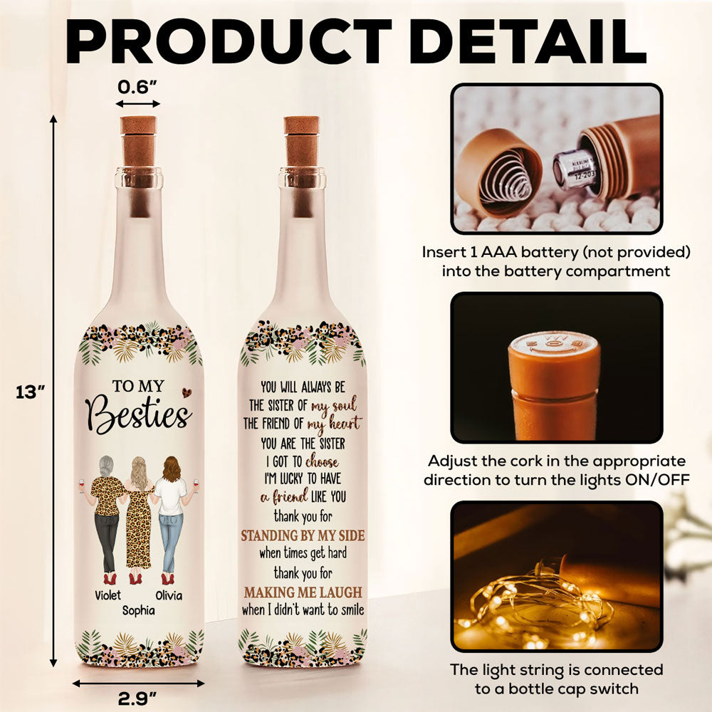 You Are My Soul Sister - Personalized Bottle Lamp