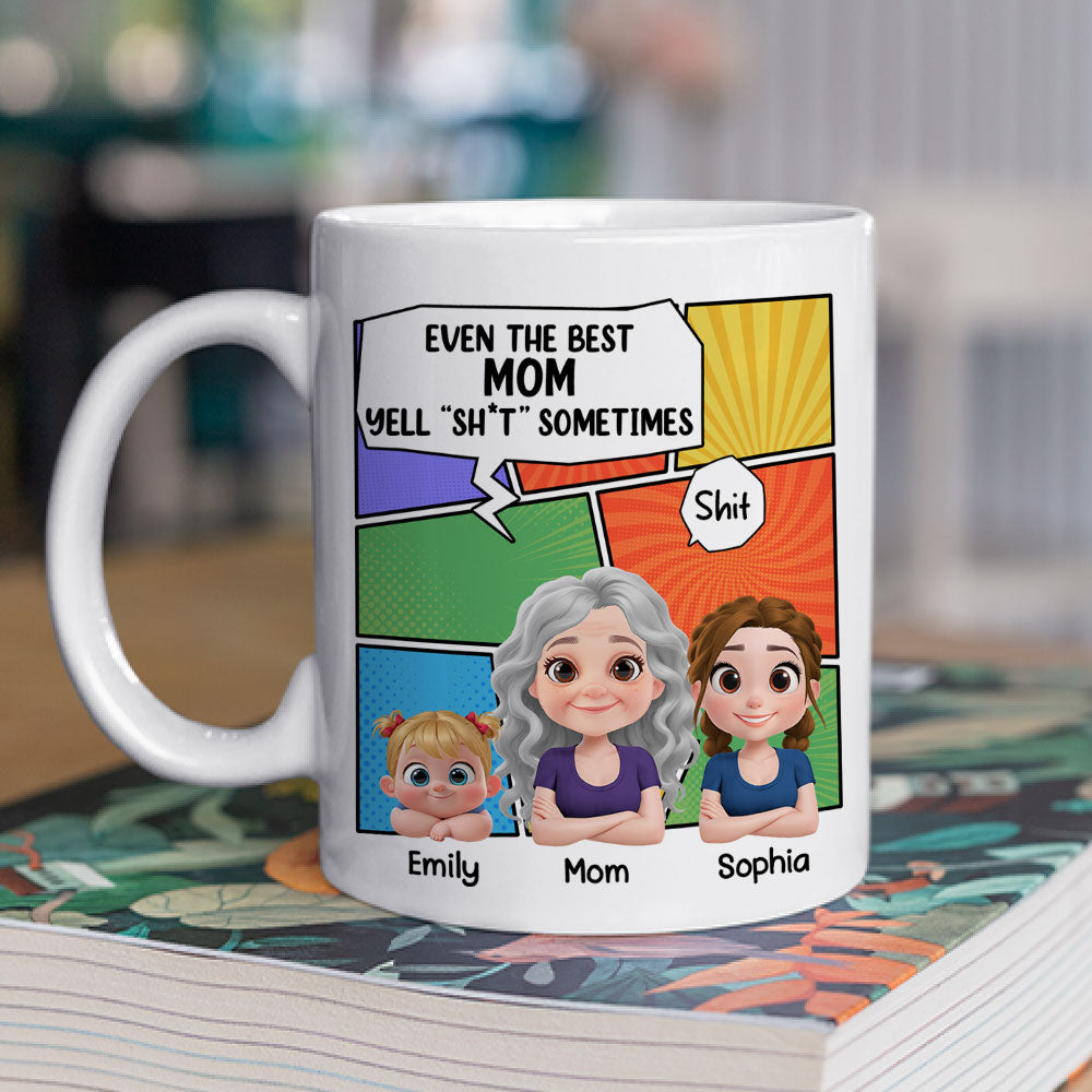Custom Mother's Day Gift for Mom & Grandma • Good Mom - Personalized Coffee Mug