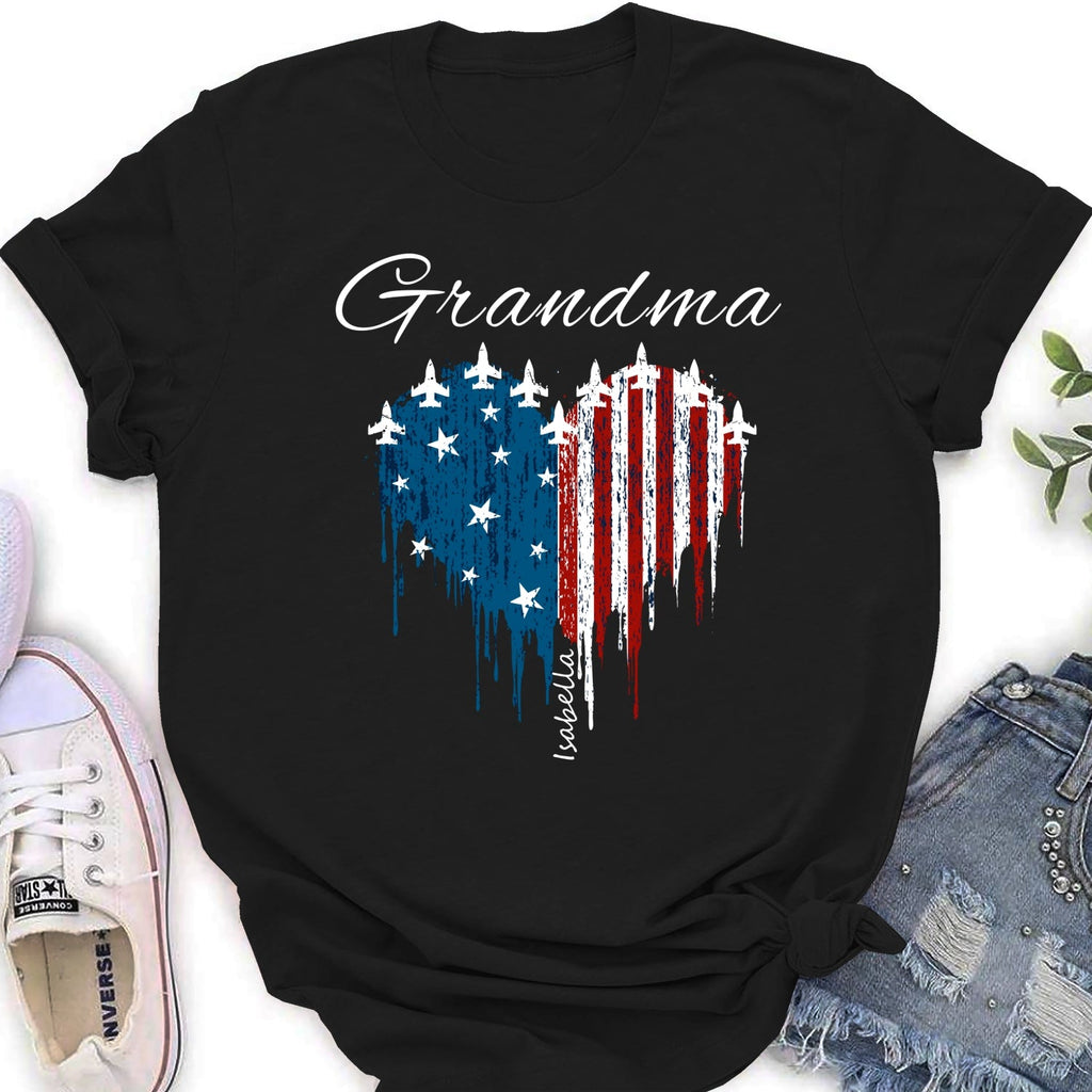 Custom Christmas & Birthday Gift for Grandma • Independence Day Grandma - Personalized Shirt