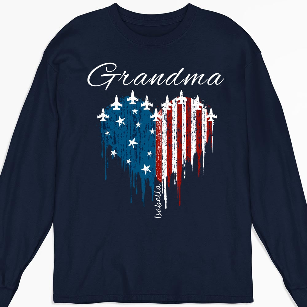 Custom Christmas & Birthday Gift for Grandma • Independence Day Grandma - Personalized Shirt