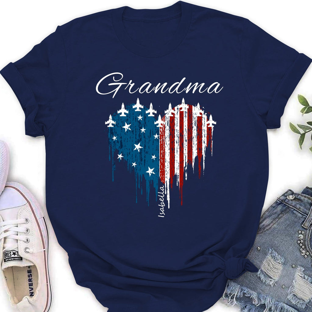 Custom Christmas & Birthday Gift for Grandma • Independence Day Grandma - Personalized Shirt