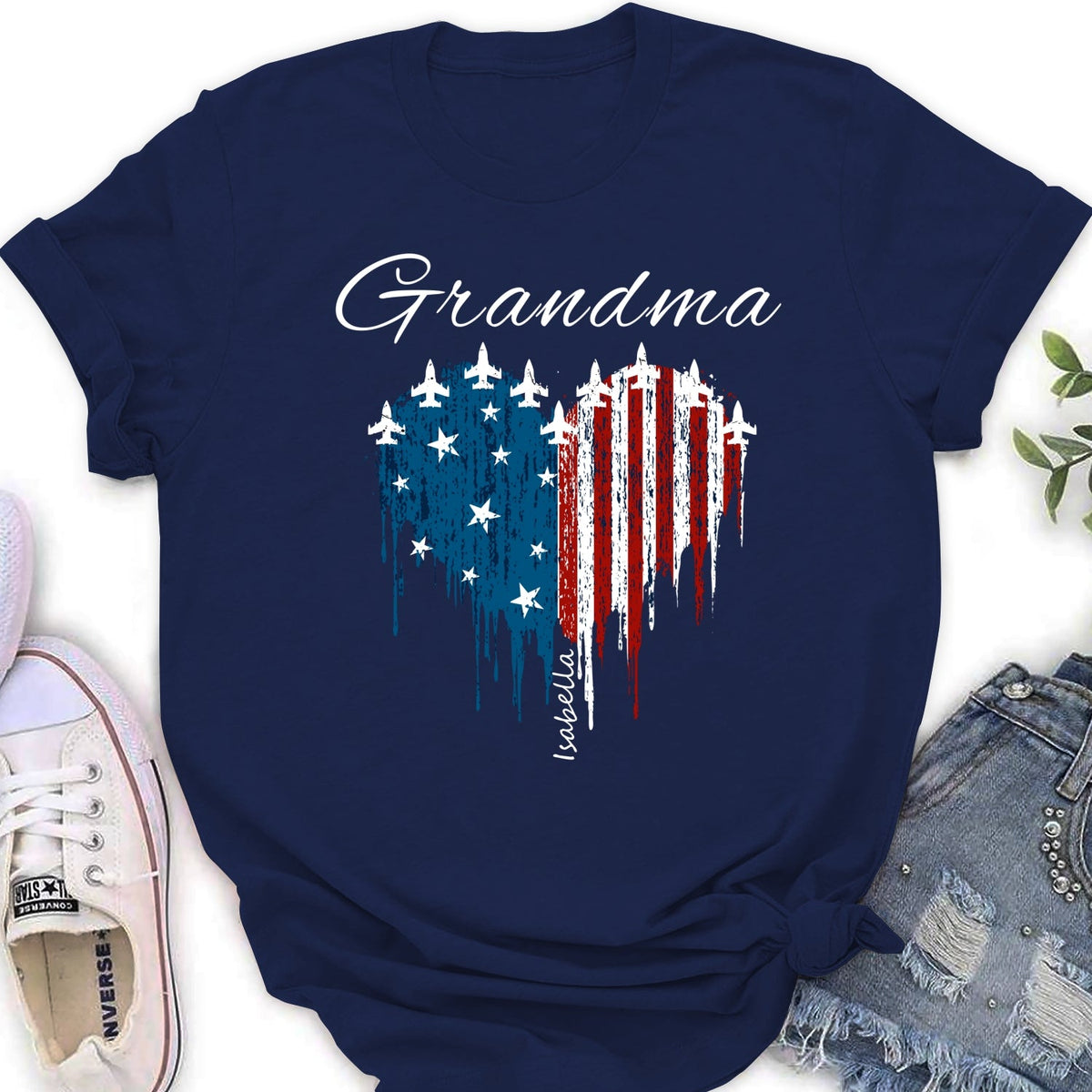 Custom Christmas & Birthday Gift for Grandma • Independence Day Grandma - Personalized Shirt