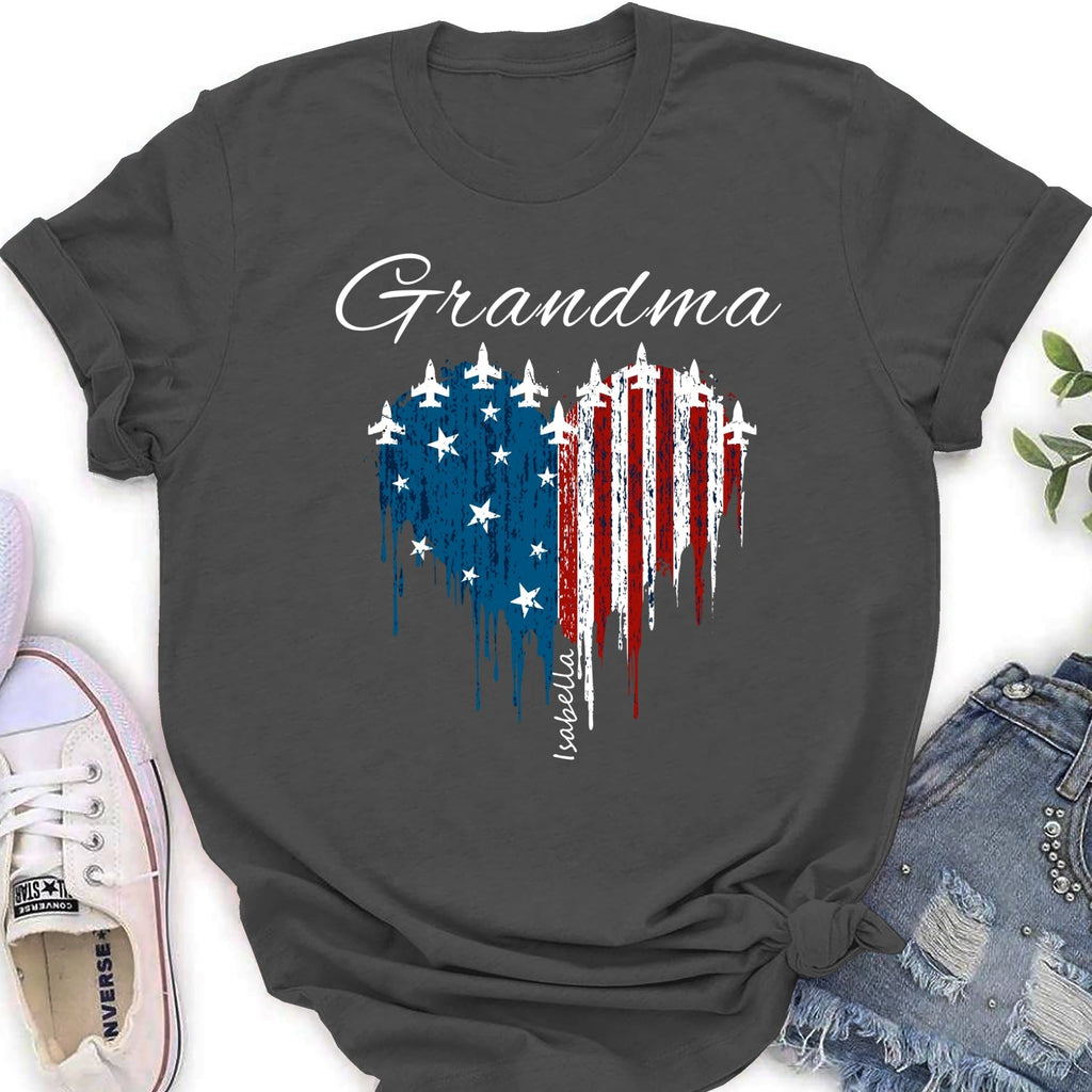 Custom Christmas & Birthday Gift for Grandma • Independence Day Grandma - Personalized Shirt