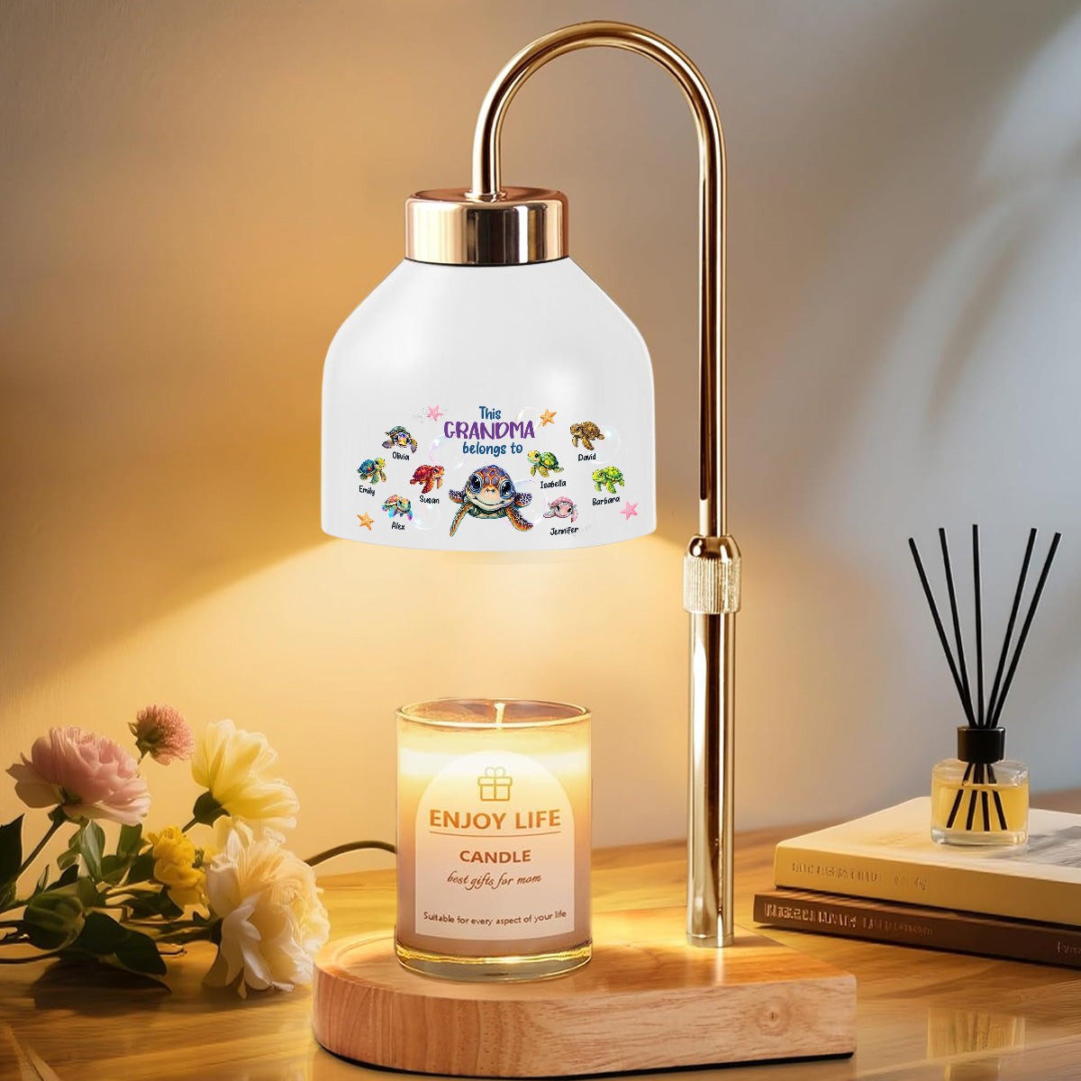 Grandma Belongs To - Personalized Candle Warmer Lamp