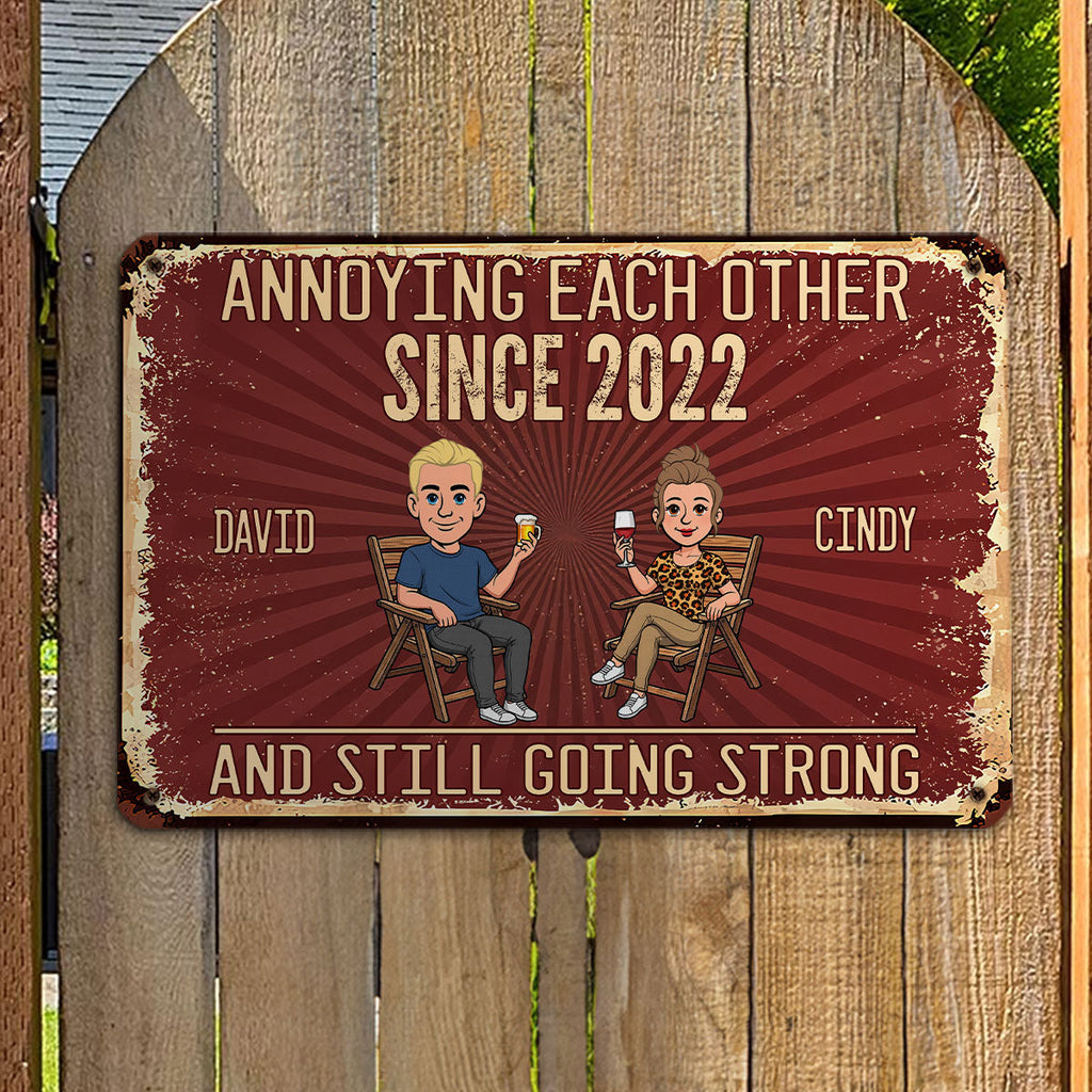 Custom Couple Anniversary Wall Decor Keepsake Gift • Our Love Forever - Personalized Metal Sign