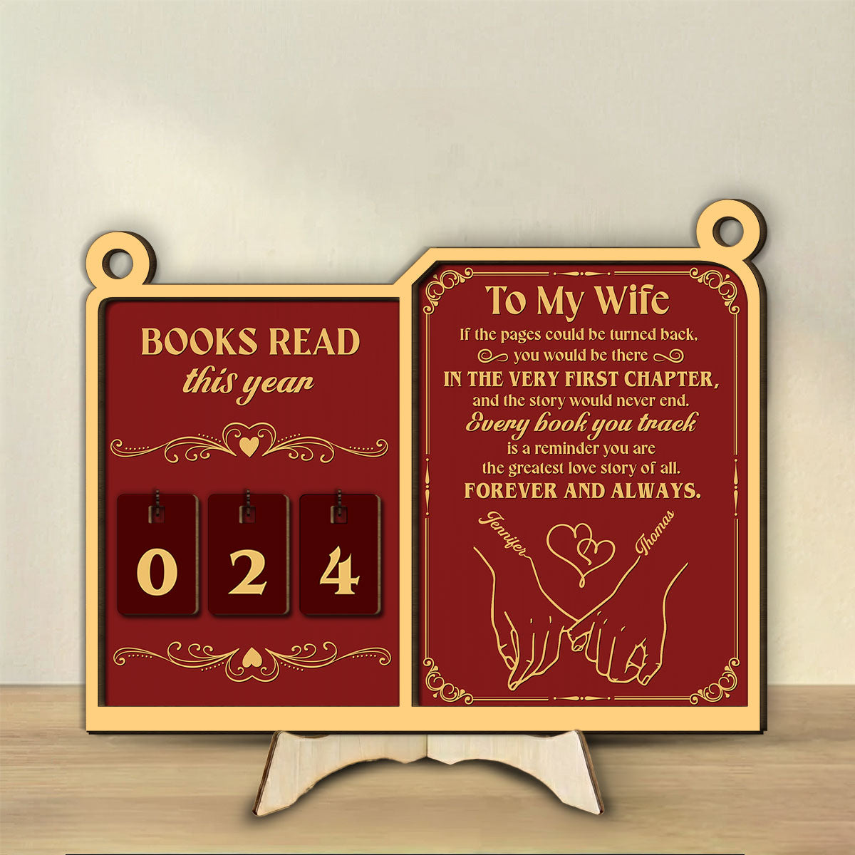 Forever And Always - Personalized Tracker Sign