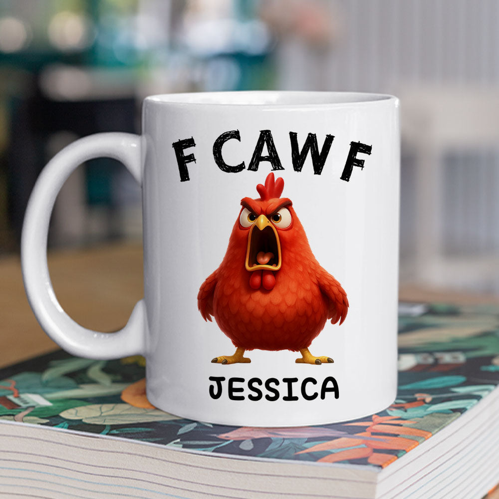 Custom Coworker, Christmas & Birthday Team Appreciation Gift • Fueled By Pure Cawfee Power - Personalized Coffee Mug