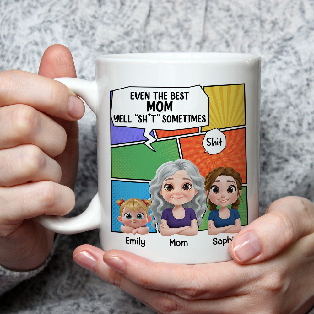 Custom Mother's Day Gift for Mom & Grandma • Good Mom - Personalized Coffee Mug