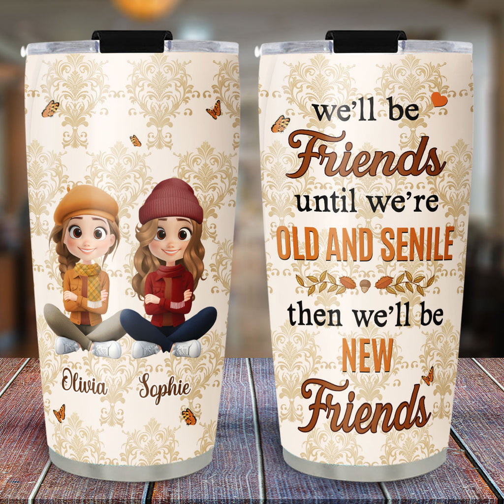 Custom Christmas Birthday Gifts For Best Friend • Besties For Life - Personalized Tumbler