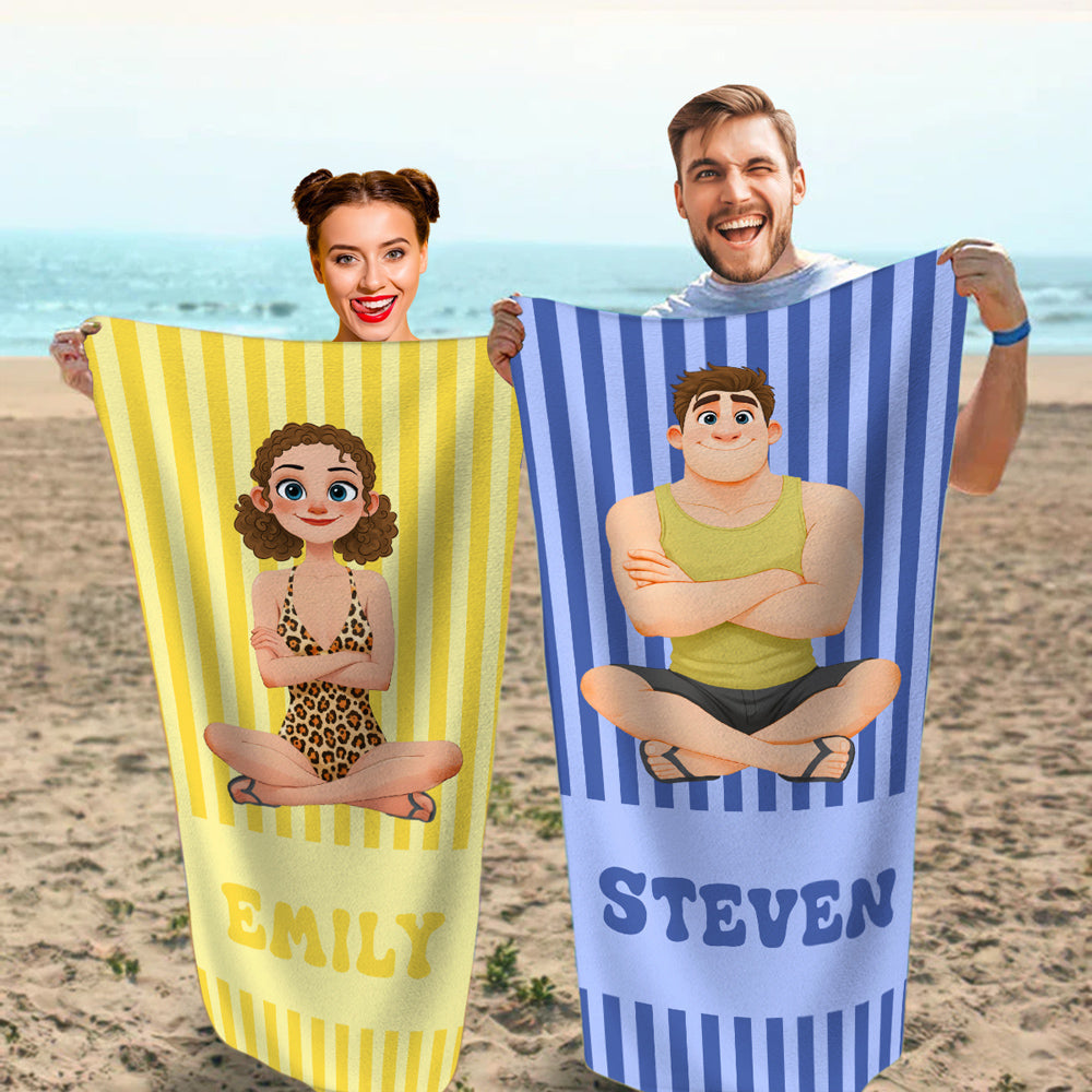 Summer Is Coming - Personalized Beach Towel