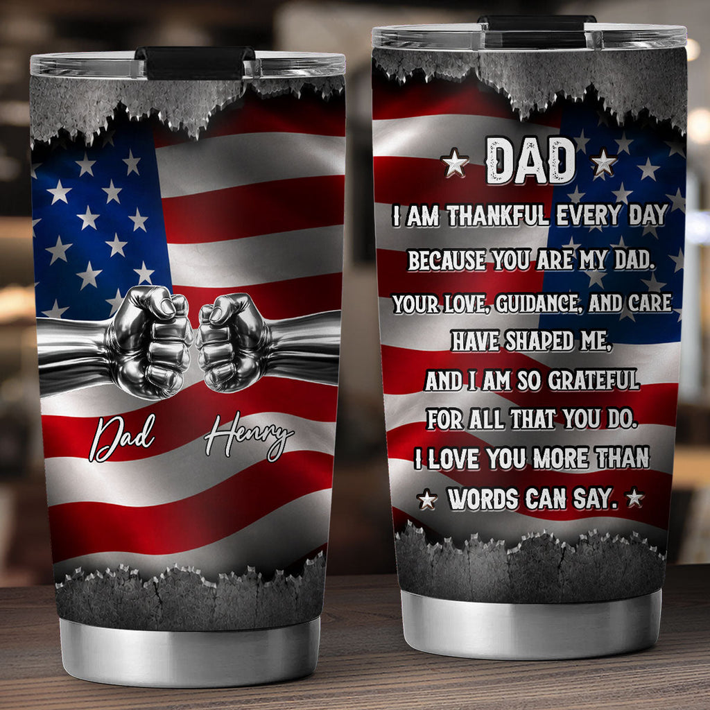 Custom Father's Day Birthday Gifts For Dad • You Have Shaped Me - Personalized 3D Effect Tumbler
