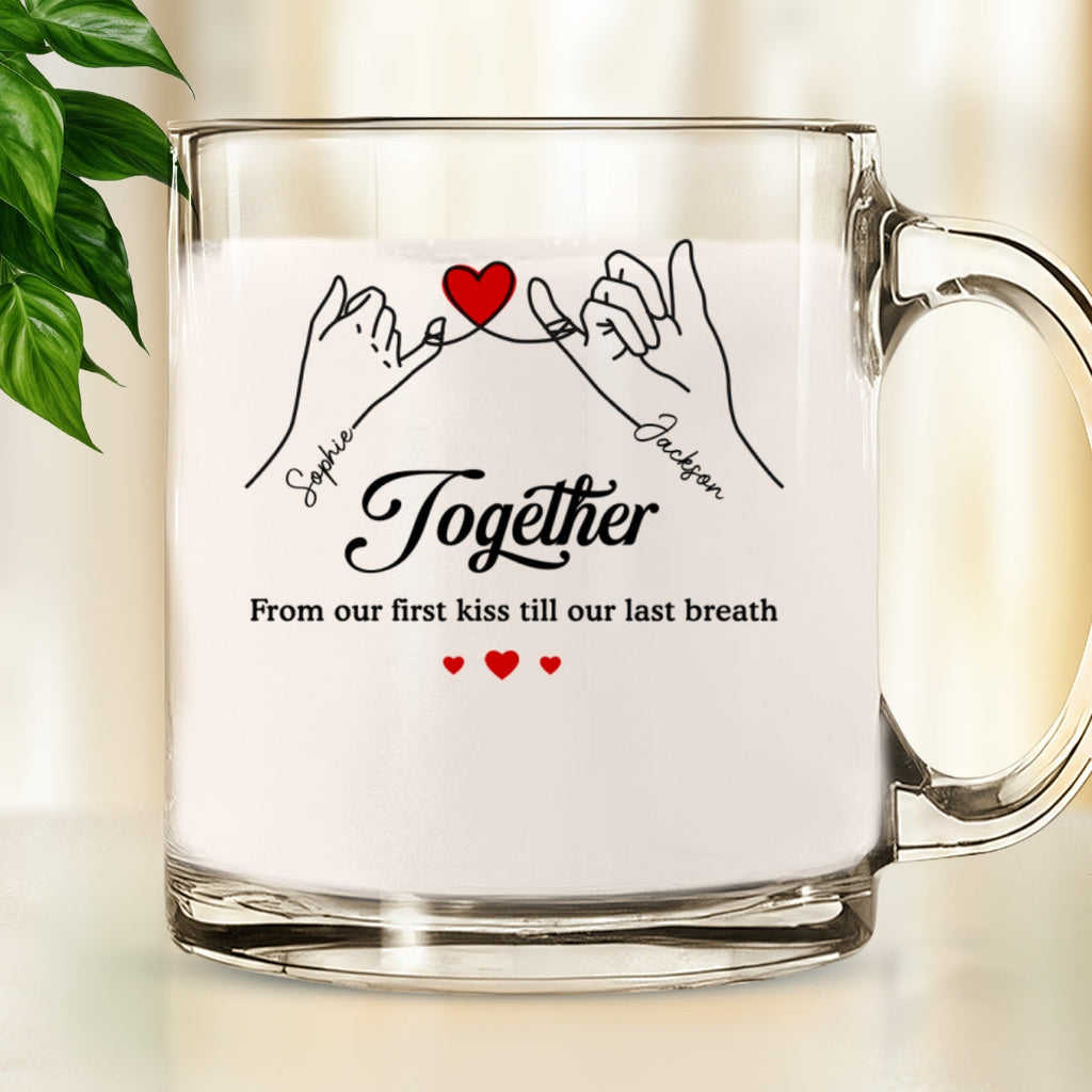 Custom Anniversary Keepsake Gifts For Couple • I Love You Forever - Personalized Glass Mug