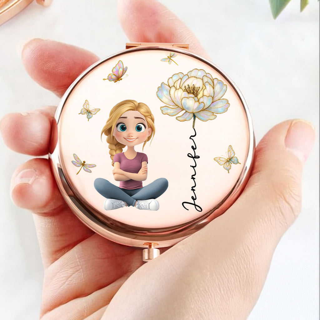 Blooming Soul - Personalized Compact Mirror