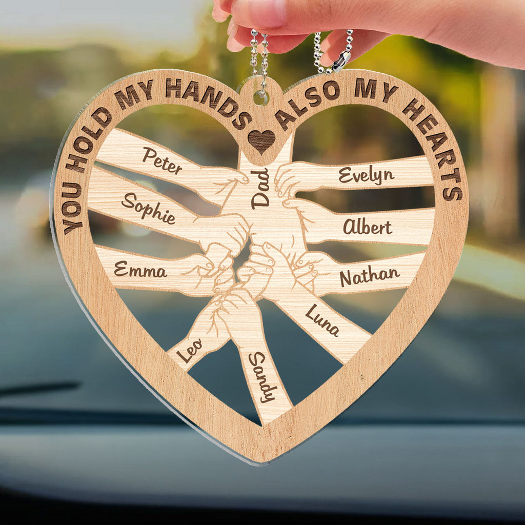 You Holds My Hands - Personalized Car Ornament