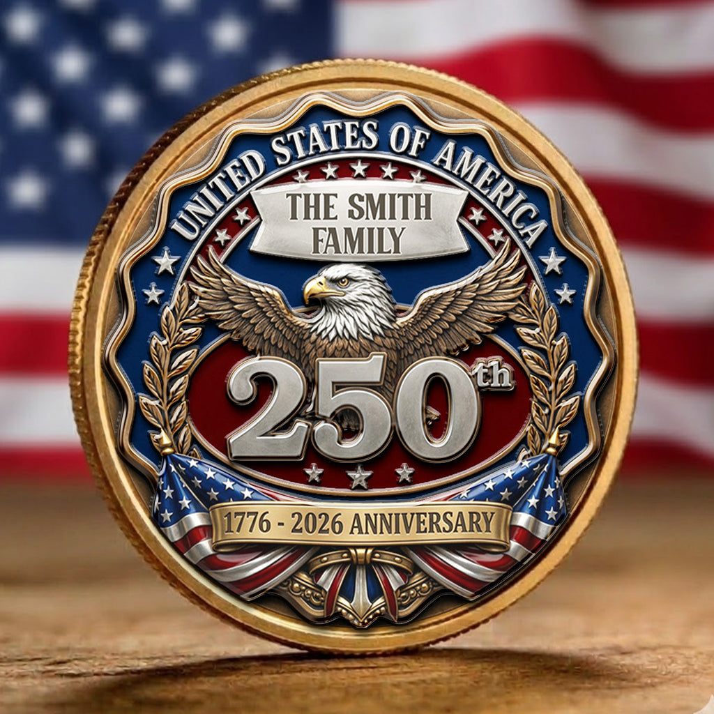 Proud To Be American - Personalized Commemorative Keepsake Coin