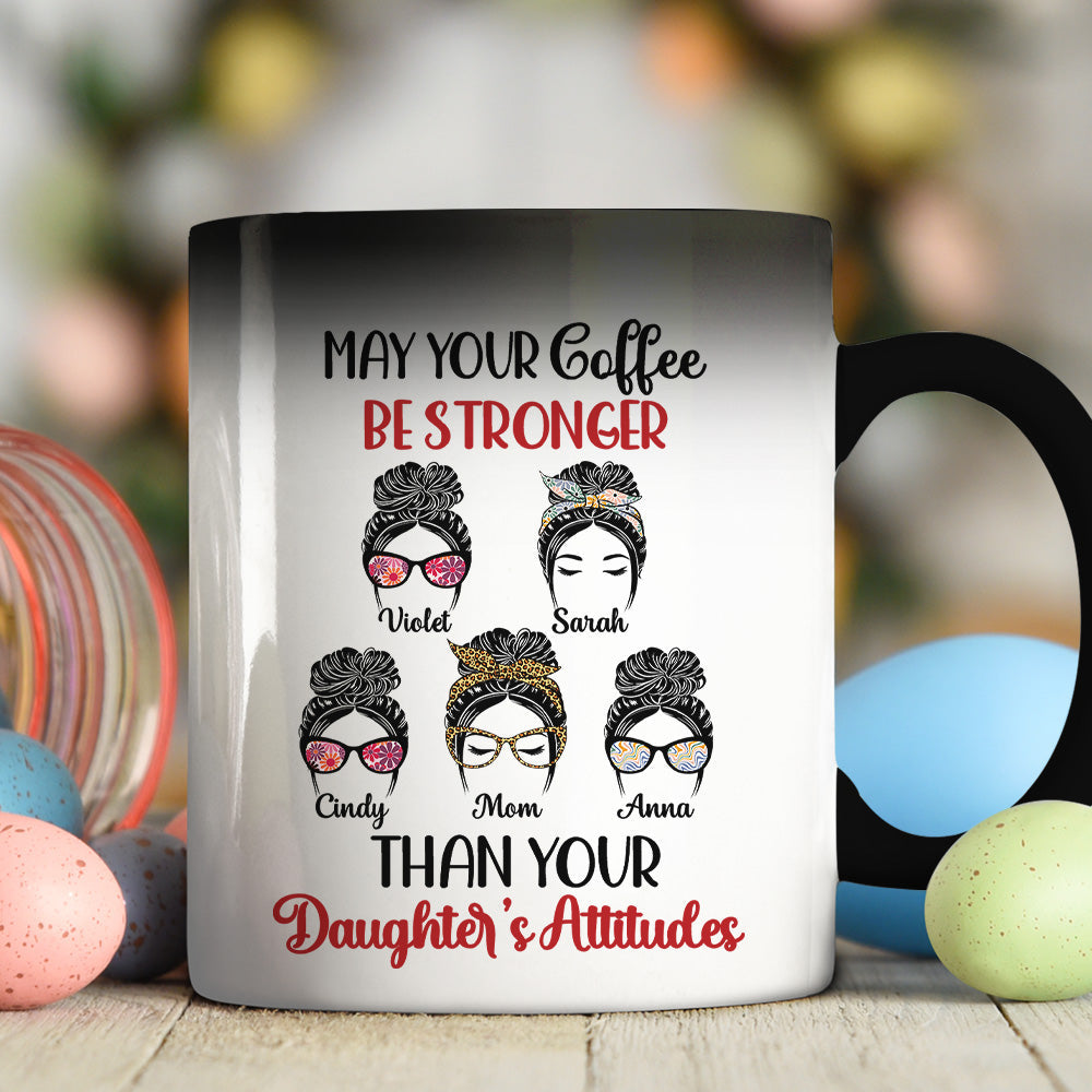 Custom Anniversary Keepsake Gifts For Couple • Your Coffee Stronger - Personalized Color Changing Mug