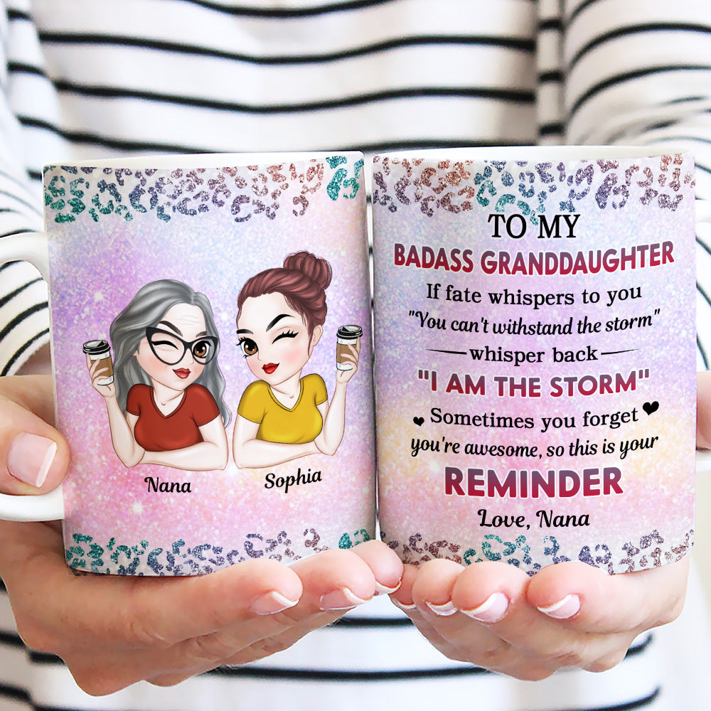 Custom Christmas & Birthday Gift for Daughter • My Brave Granddaughter - Personalized Coffee Mug
