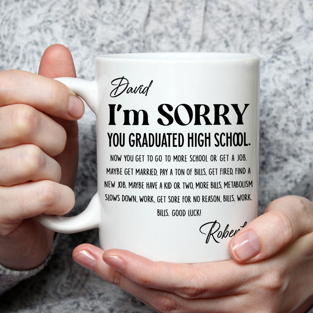 Custom Christmas & Birthday Keepsake Gift • You Graduated - Personalized Coffee Mug