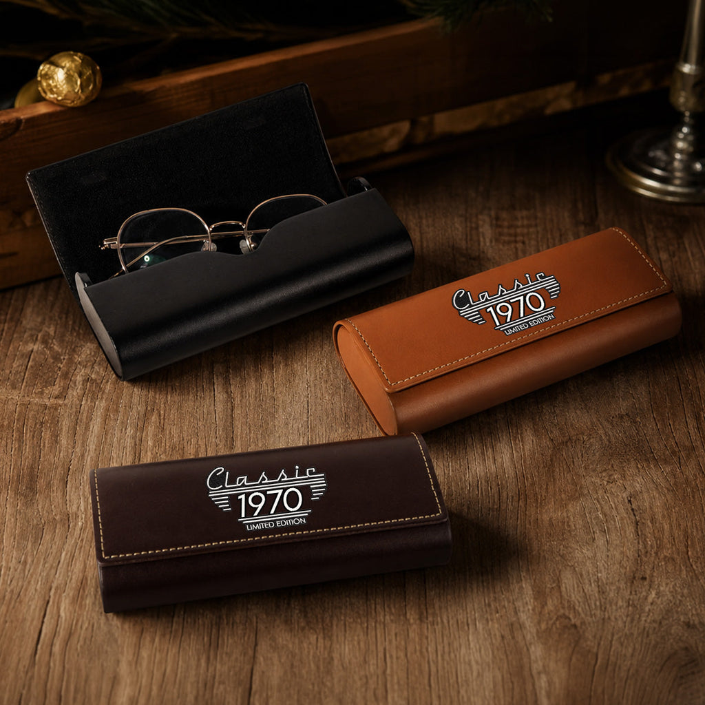 Classic Edition Dad - Personalized Leather Eyeglass Case